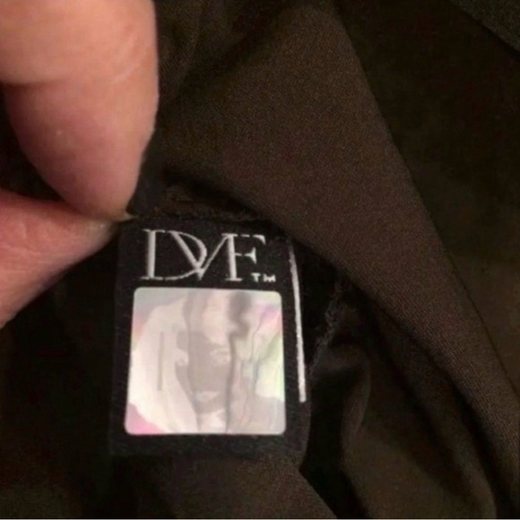 Diane Von Furstenberg Sleek Chocolate Mini Dress- 10 US - Picture 6 of 13